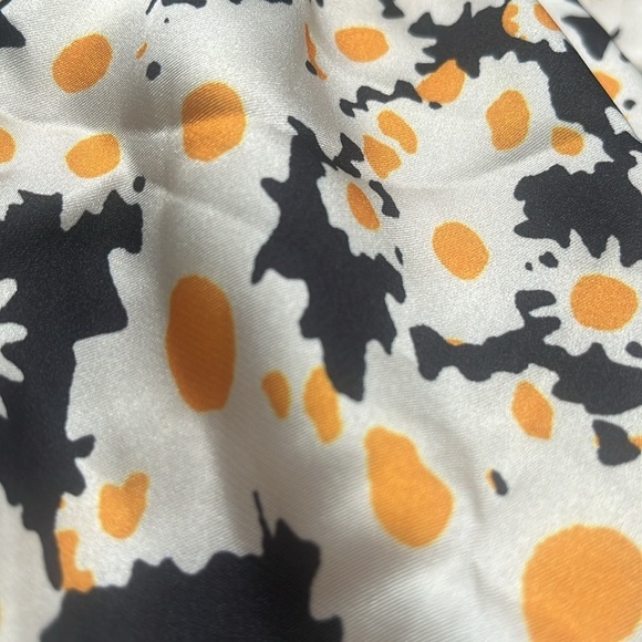 Commense Sweetheart Neckline Daisy Printed Floral Short Dress in Black Size S - Picture 6 of 11